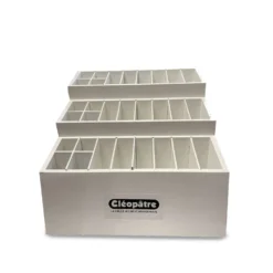 Cléopâtre® Holz-Pinseldisplay, 24 Fächer, 33 x 33 x 31 cm