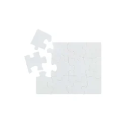 Cléopâtre rechteckeckiges Puzzle 12 Teile 19 x 24 x 0,2 cm Weiß