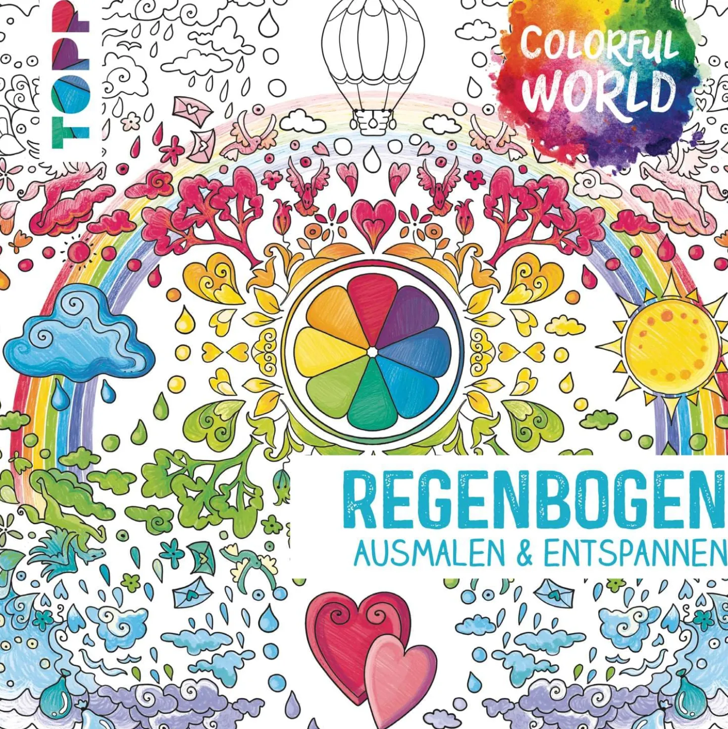 Colorful World - Regenbogen - Ausmalbuch