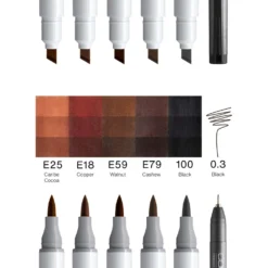 COPIC® Ciao Portrait 6er Sets, 5 Marker + Multiliner