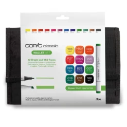 COPIC® classic Marker 12er Set Leuchtende Farben im Wallet