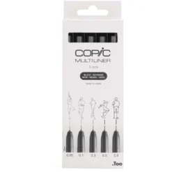 COPIC® Multiliner 5er-Set, black