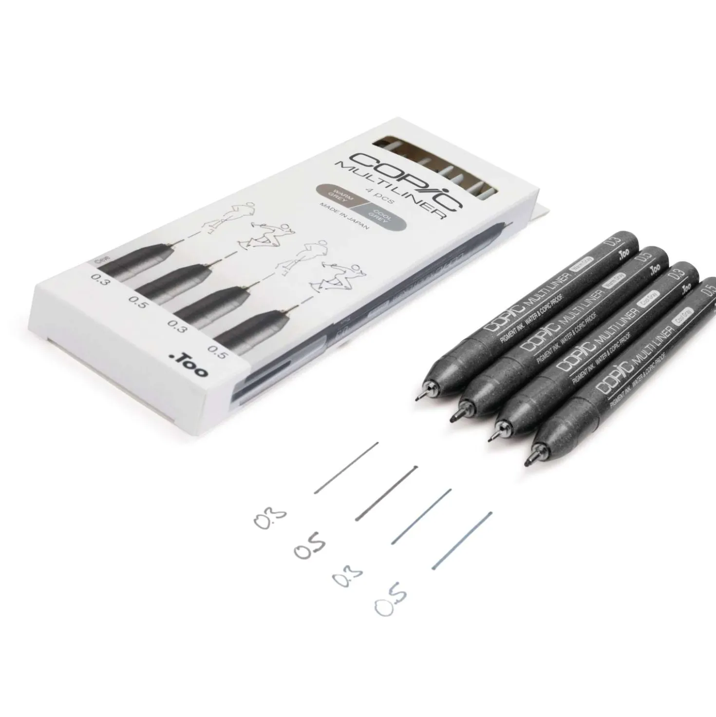 COPIC® Multiliner 4er-Set, grey
