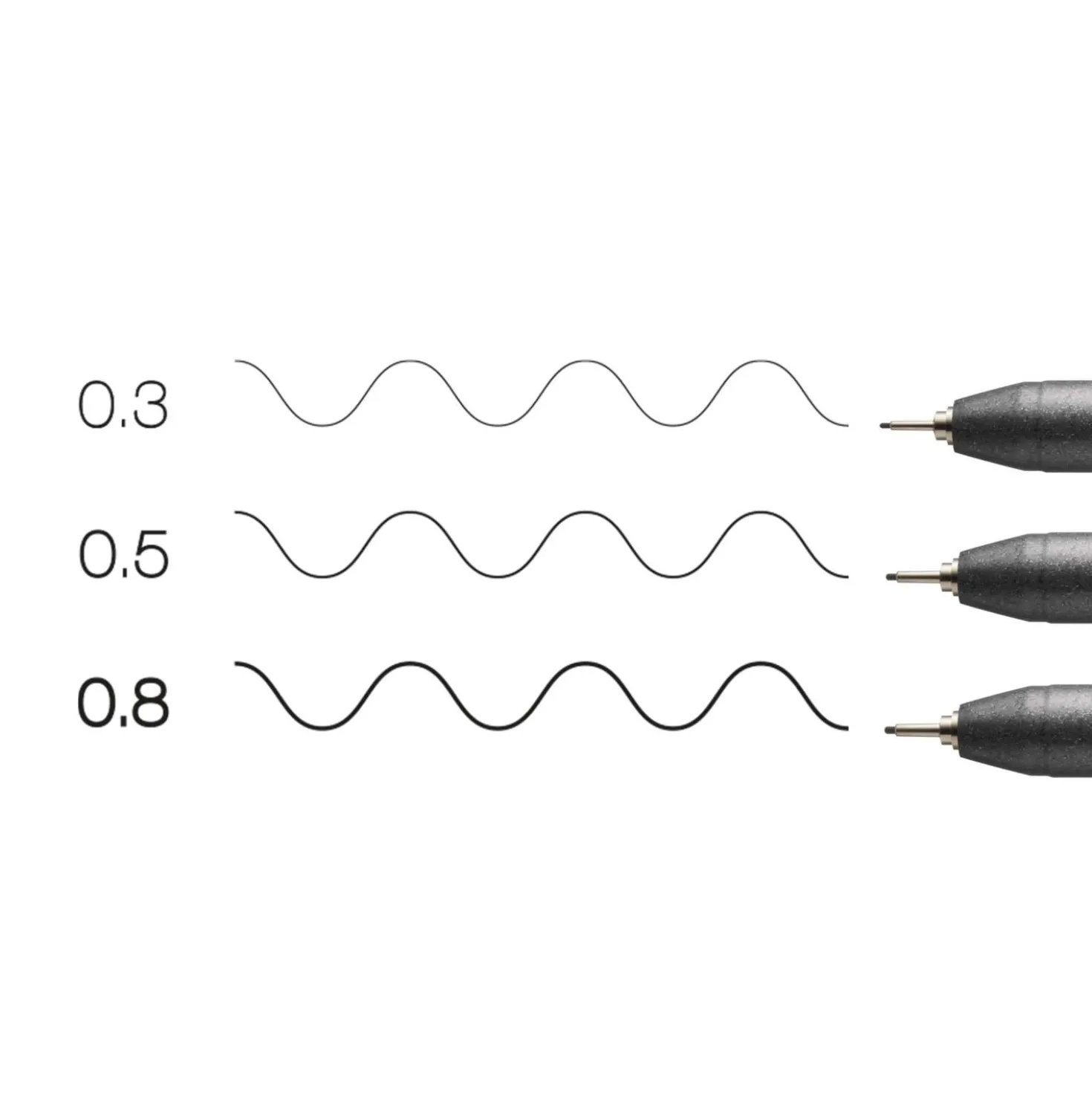 COPIC® Multiliner 3er-Sets, black