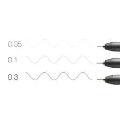 COPIC® Multiliner 3er-Sets, black