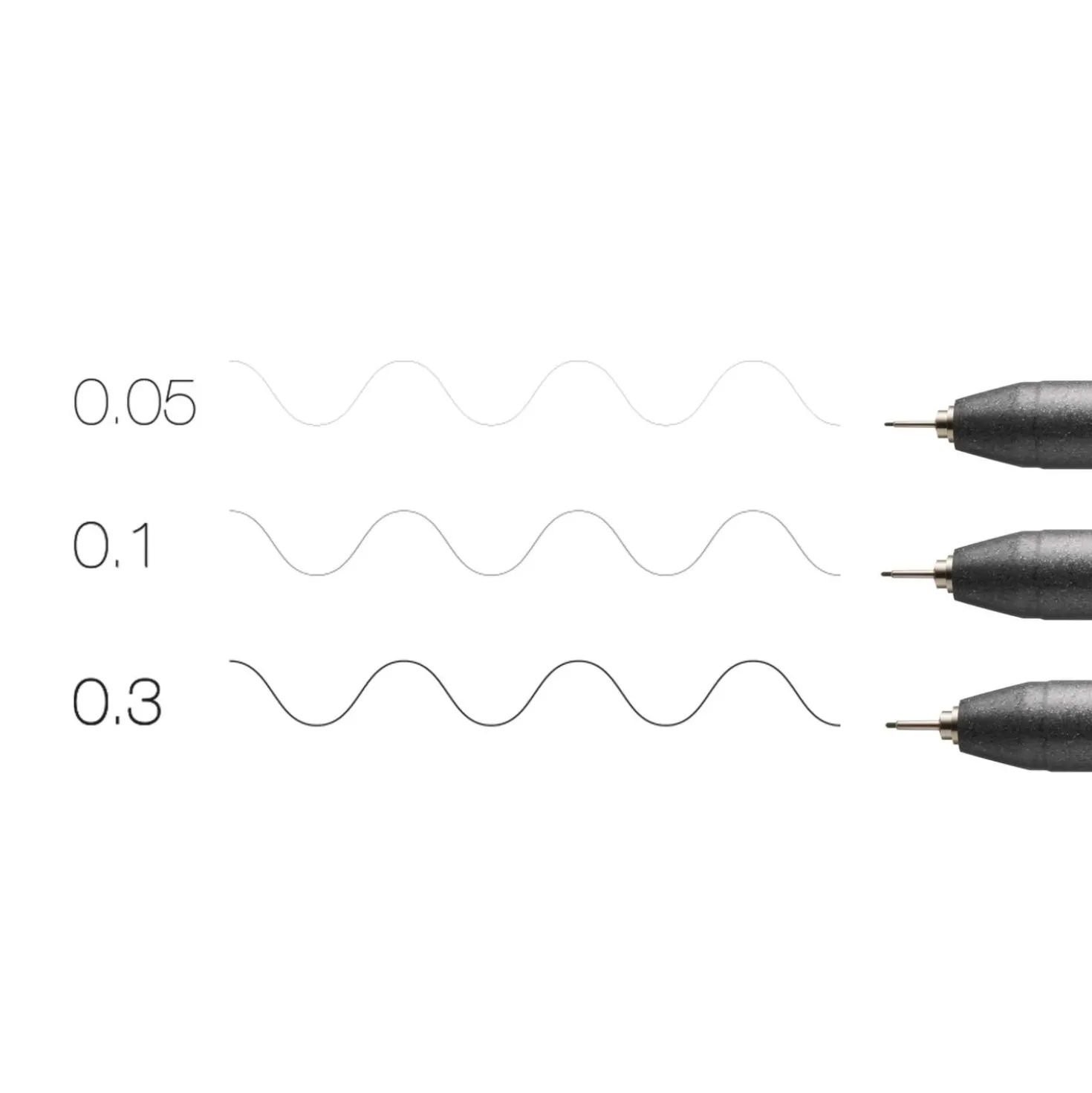 COPIC® Multiliner 3er-Sets, black