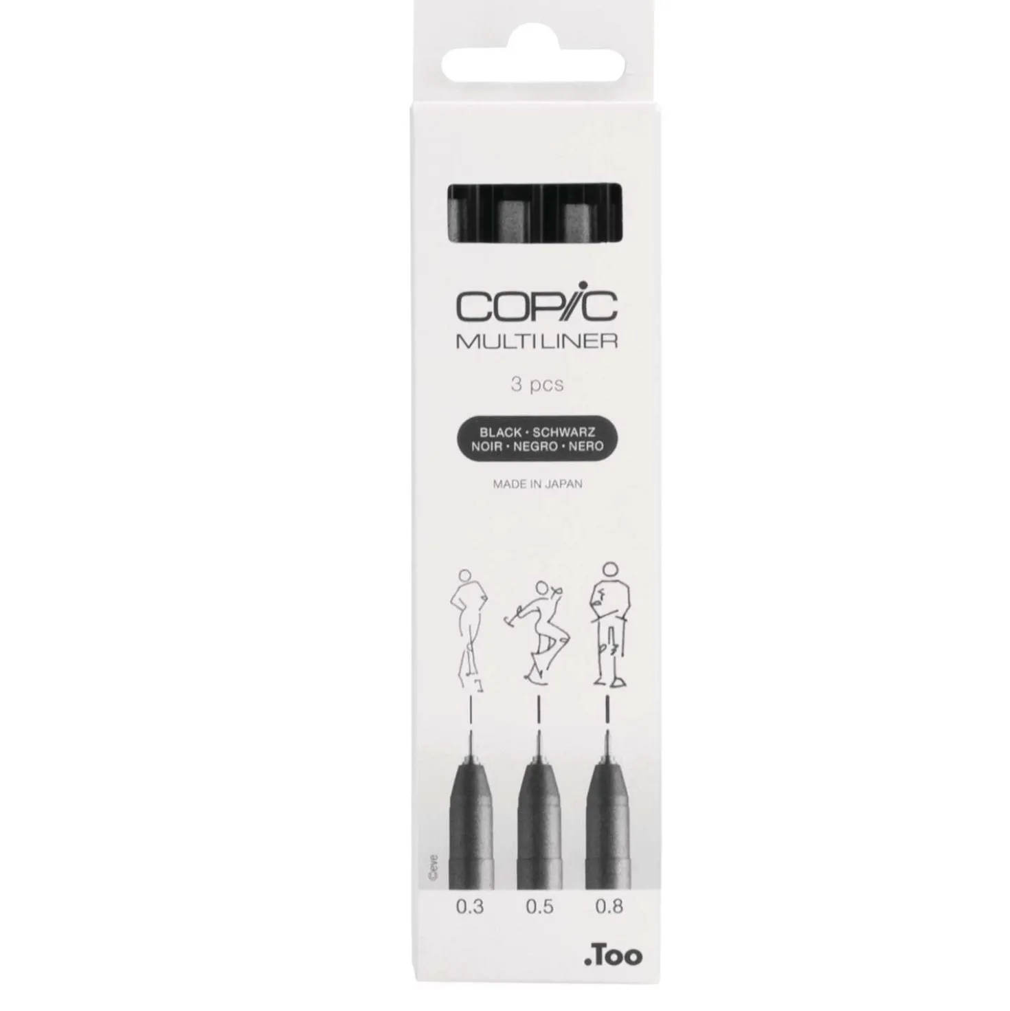 COPIC® Multiliner 3er-Sets, black