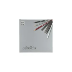 CRETACOLOR® Graphit- und Zeichenset, Silver Box