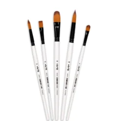 DARWI® FOR YOU Pinselset, 5 Acrylpinsel mit synthetischen Borsten (Mittel I)