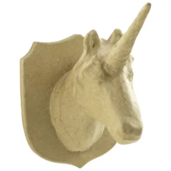 décopatch® Pappfigur Trophäe Einhorn S