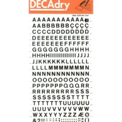 DECAdry Transferbuchstaben und Zeichen
