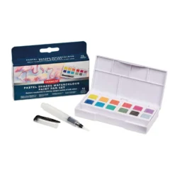 DERWENT PASTEL SHADES WATERCOLOUR Paint Pan Set