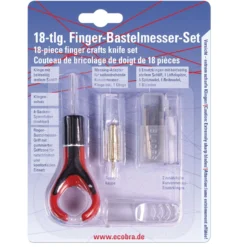 ECOBRA Finger-Bastelmesser-Set, 18-tlg.