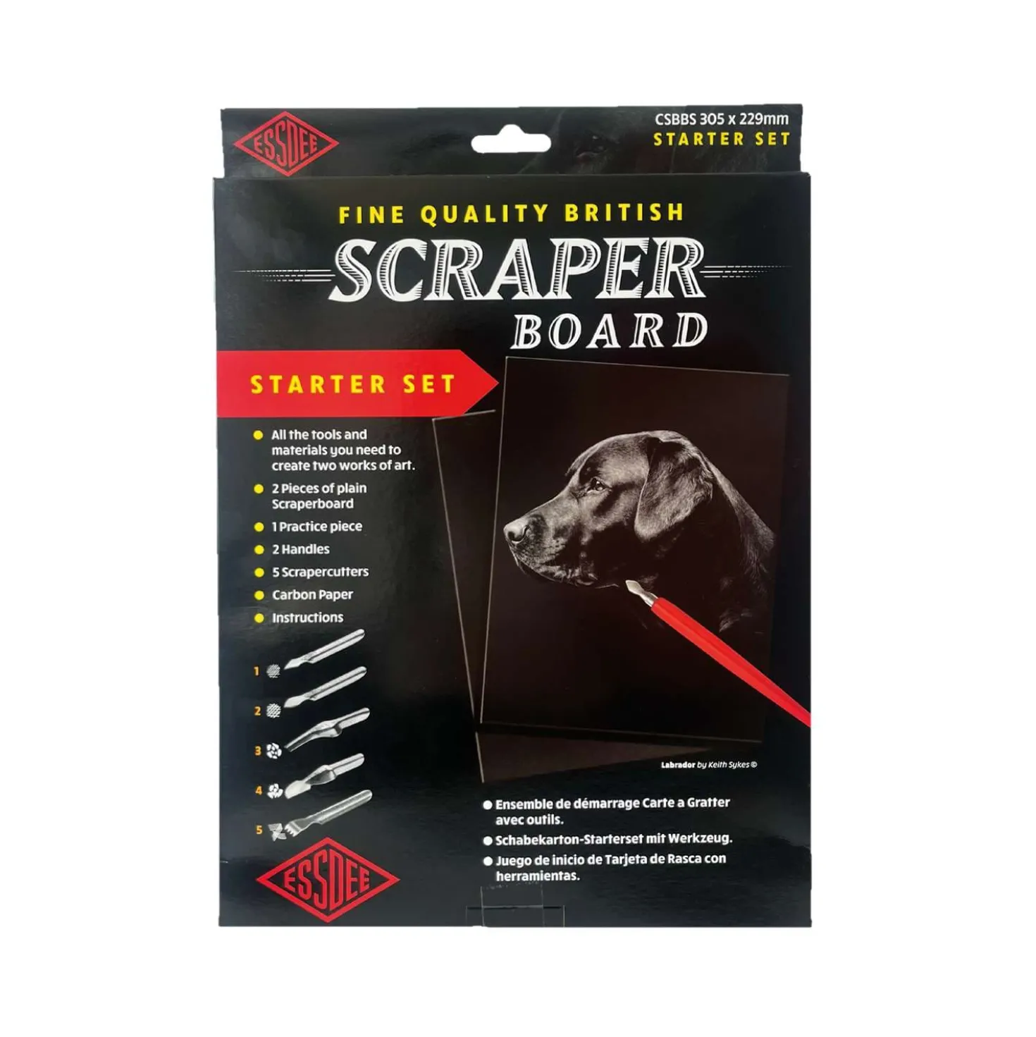 ESSDEE Schabkarton Starter-Set