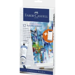 FABER-CASTELL Acrylfarben 12er-Set