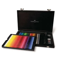 FABER-CASTELL Albrecht Dürer Künstler-Aquarellstifte Holzkoffer plus Accessoires