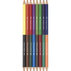 FABER-CASTELL Bicolor Buntstifte 8er-Set