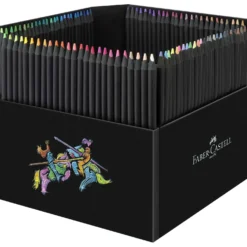 FABER-CASTELL Black Edition Buntstifte, Kartonetui + Aufsteller Stifte Halter, Sets