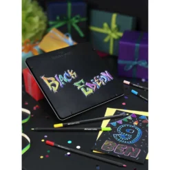 FABER-CASTELL Black Edition Buntstifte, Metalletui