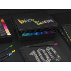 FABER-CASTELL Black Edition Buntstifte, 100er-Metalletui