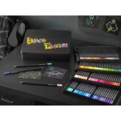 FABER-CASTELL Black Edition Buntstifte, 100er-Metalletui