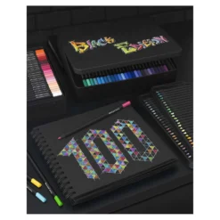 FABER-CASTELL Black Edition Buntstifte, 100er-Metalletui