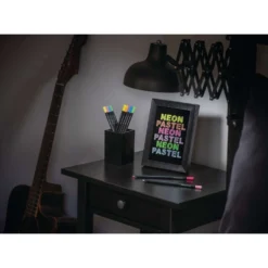 FABER-CASTELL Black Edition Buntstifte Neon & Pastell, 12er-Kartonetui