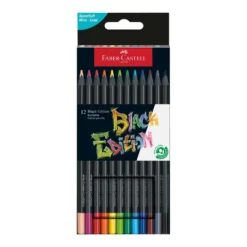 FABER-CASTELL Black Edition, Buntstifte, Kartonetuis