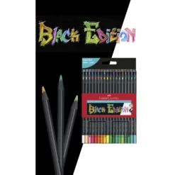 FABER-CASTELL Black Edition, Buntstifte, Kartonetuis