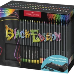 FABER-CASTELL Black Edition Buntstifte, 72er-Stifterolle