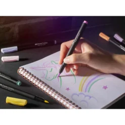 FABER-CASTELL Black Edition, Brush Soft Pen, 6er-Set