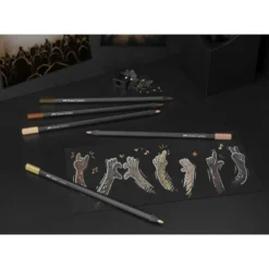 FABER-CASTELL Black Edition Skin Tones, Buntstifte im Karton-Etui