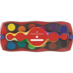 FABER-CASTELL CONNECTOR Farbkasten 12 Farben inkl. Deckweiß