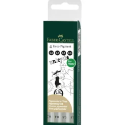 FABER-CASTELL ECCO-PIGMENT Tintenfeinschreiber 4er Set, Unicycle