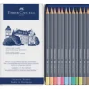 FABER-CASTELL Goldfaber Aqua Aquarellstift, Pastelltöne, 12er Metalletui