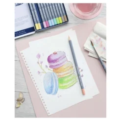 FABER-CASTELL Goldfaber Aqua Aquarellstift, Pastelltöne, 12er Metalletui