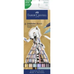 FABER-CASTELL Goldfaber Sketch Marker, 6er-Sets