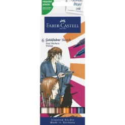 FABER-CASTELL Goldfaber Sketch Marker, 6er-Sets