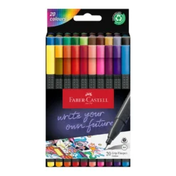 FABER-CASTELL Grip Fineliner, 0.4, 20er-Set