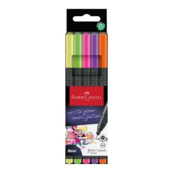 FABER-CASTELL Grip Fineliner, 0.4, 5er-Sets