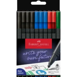FABER-CASTELL Grip Office Finepen, 10er Set