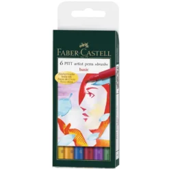 FABER-CASTELL PITT Artist Pen Brush 6er-Sets