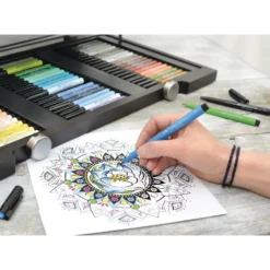 FABER-CASTELL PITT Artist Pen - 90er-Set im Holzkoffer