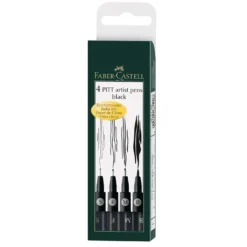 FABER-CASTELL PITT Artist Pen Tuschestifte, 4er Sets