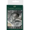 FABER-CASTELL Pitt Artist Pen Tuschestift, 8er-Set, Black & Grey