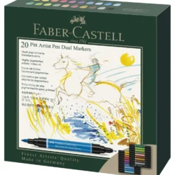 FABER-CASTELL Pitt Artist Pen Dual Marker im Kartonetui