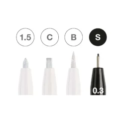FABER-CASTELL PITT Artist Pen Black & White-Set