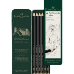 FABER-CASTELL Pitt Graphite Matt im Metall-Etui