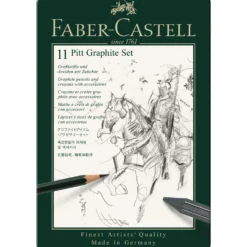 FABER-CASTELL PITT Graphite-Set klein im Metall-Etui