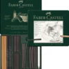 FABER-CASTELL PITT Kohle-Set, 24-teilig im Metall-Etui